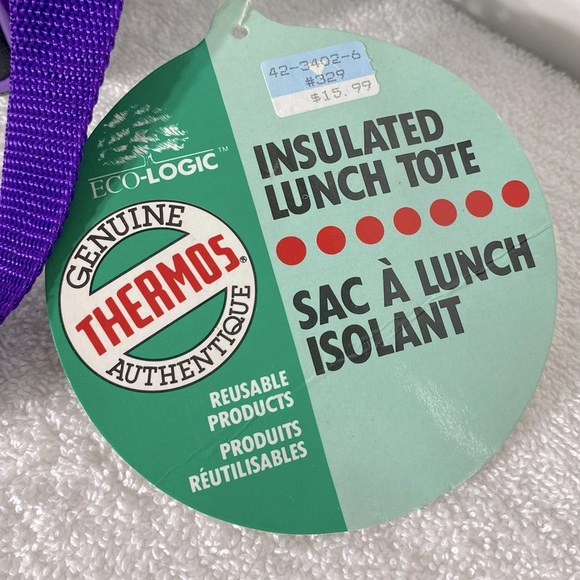 Vintage Darkwing Duck Insulated Lunch Bag Lunchbox with Original Yellow Thermos - Picture 2 of 16